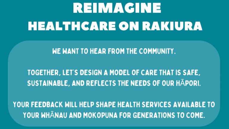 Reimagine Healthcare on Rakiura
